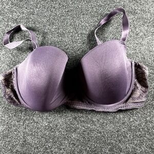 ThirdLove Graphic Lace Plunge Bra Underwire Women's 36D Third Love Plum Purple